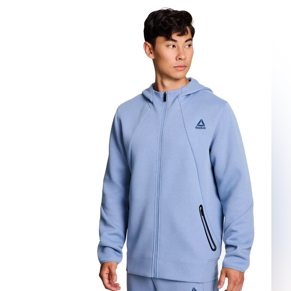 Reebok Pastel Blue Full-Zip Hoodie size 3XL